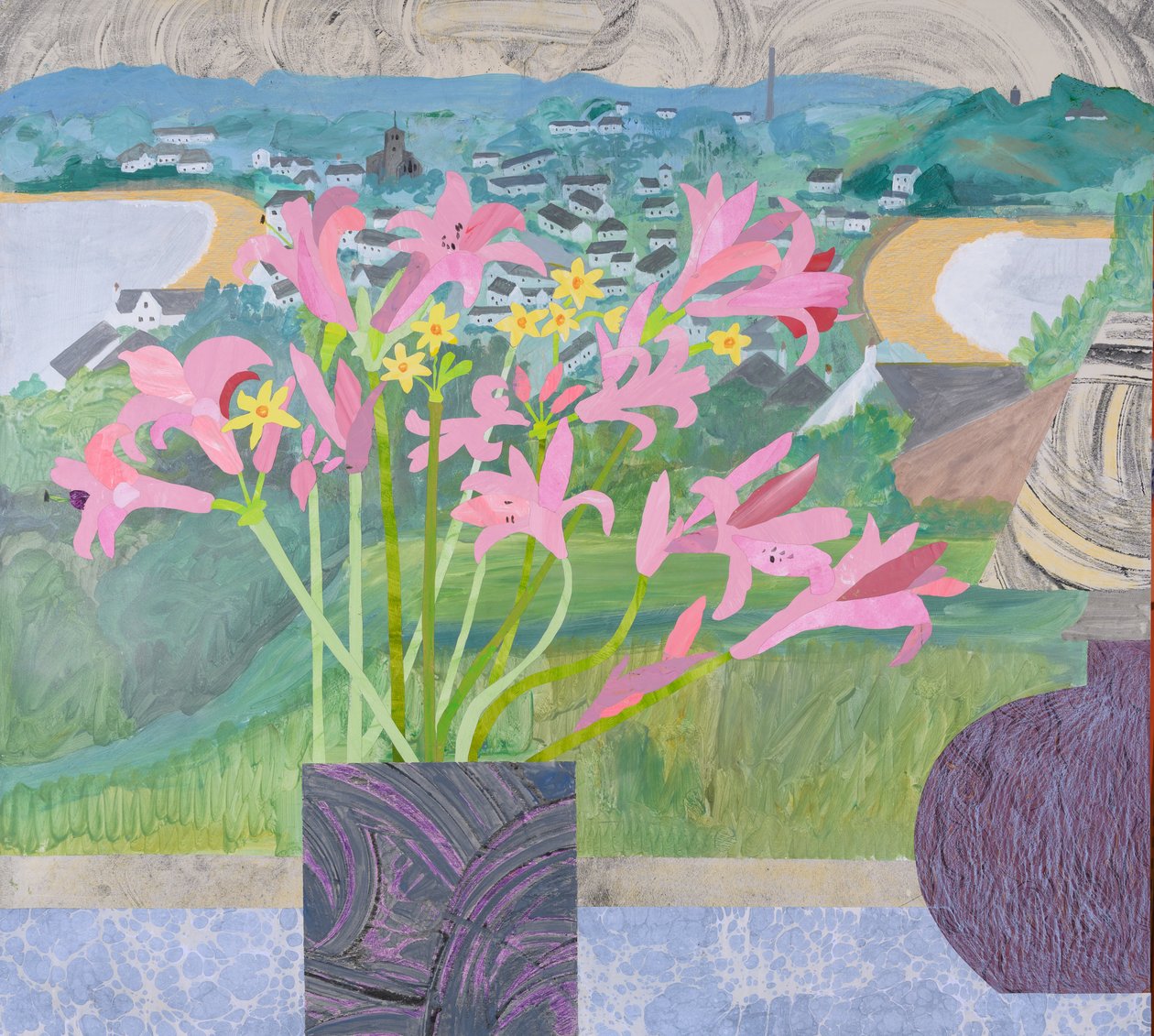 Lillies in Scillies (kolaż) autorstwa Dione Verulam