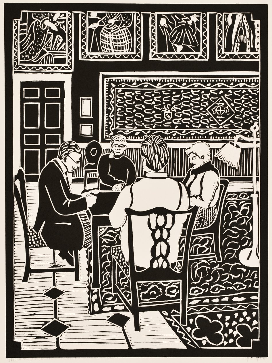 Miesiące roku: Marzec, 2012 (linoryt) autorstwa Dione Verulam