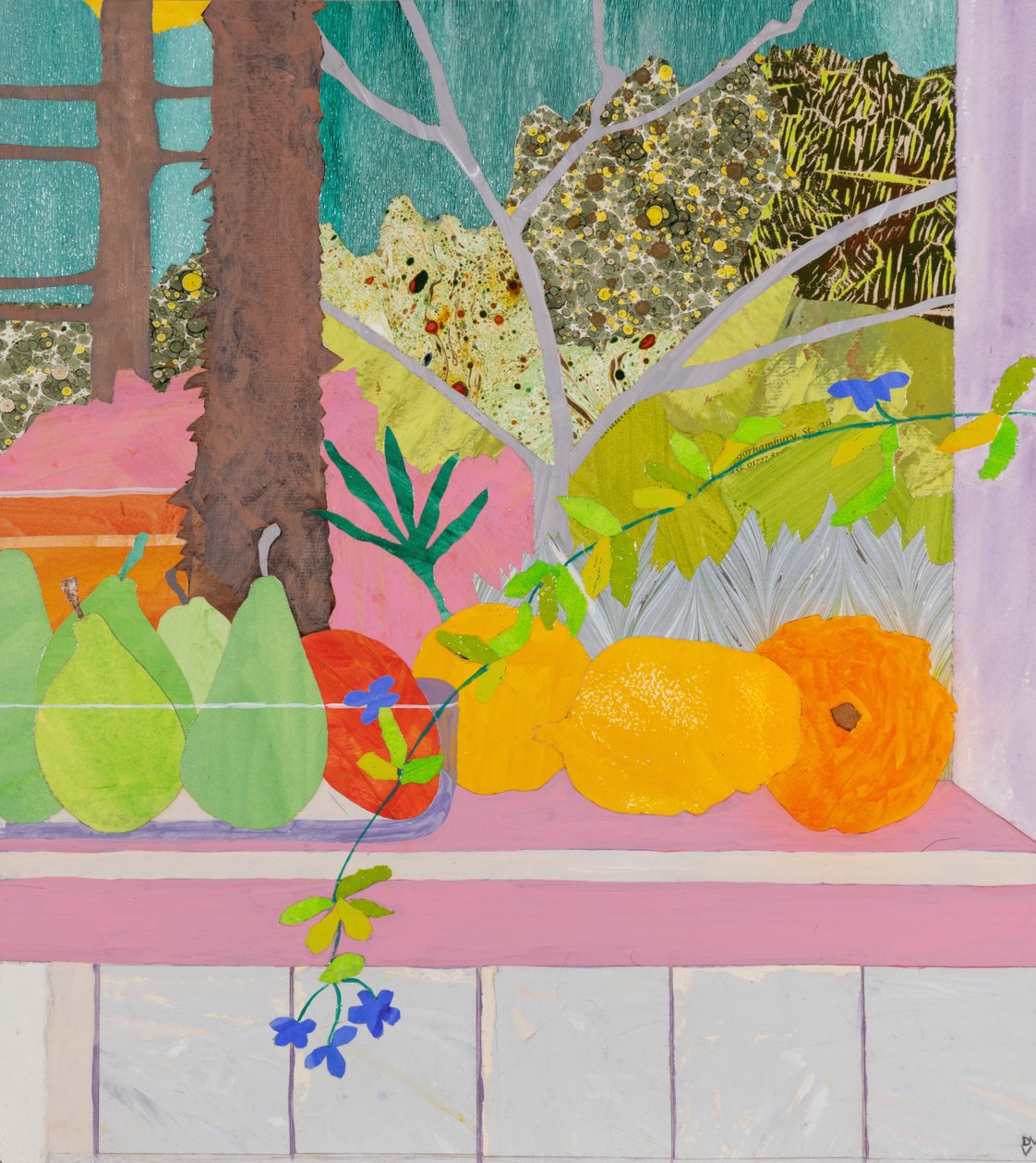 Kwarantanna w raju (kolaż) autorstwa Dione Verulam