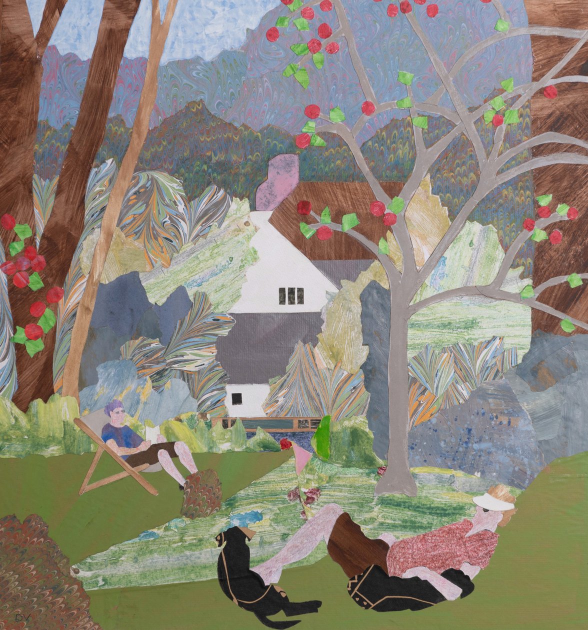 Wrześniowy pobyt (kolaż) autorstwa Dione Verulam