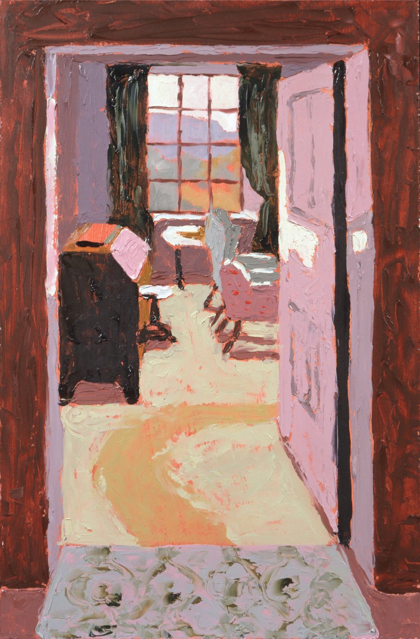 Strathraich Sitting Room (olej na płycie) autorstwa Dione Verulam