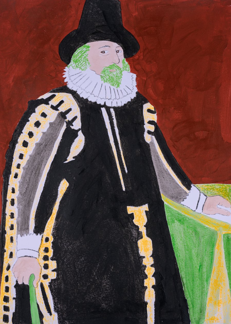Zielonooki potwór, Francis Bacon (sitodruk i akryl) autorstwa Dione Verulam