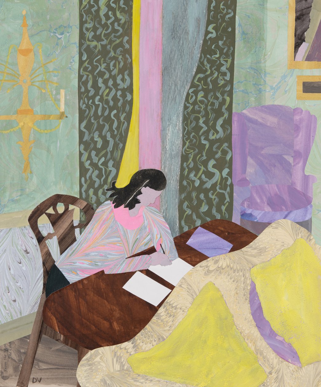 Praca (kolaż) autorstwa Dione Verulam