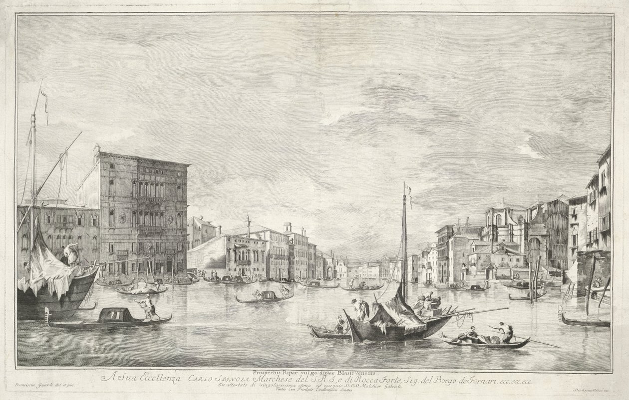 Canal Grande w Wenecji autorstwa Dionigi Valesio