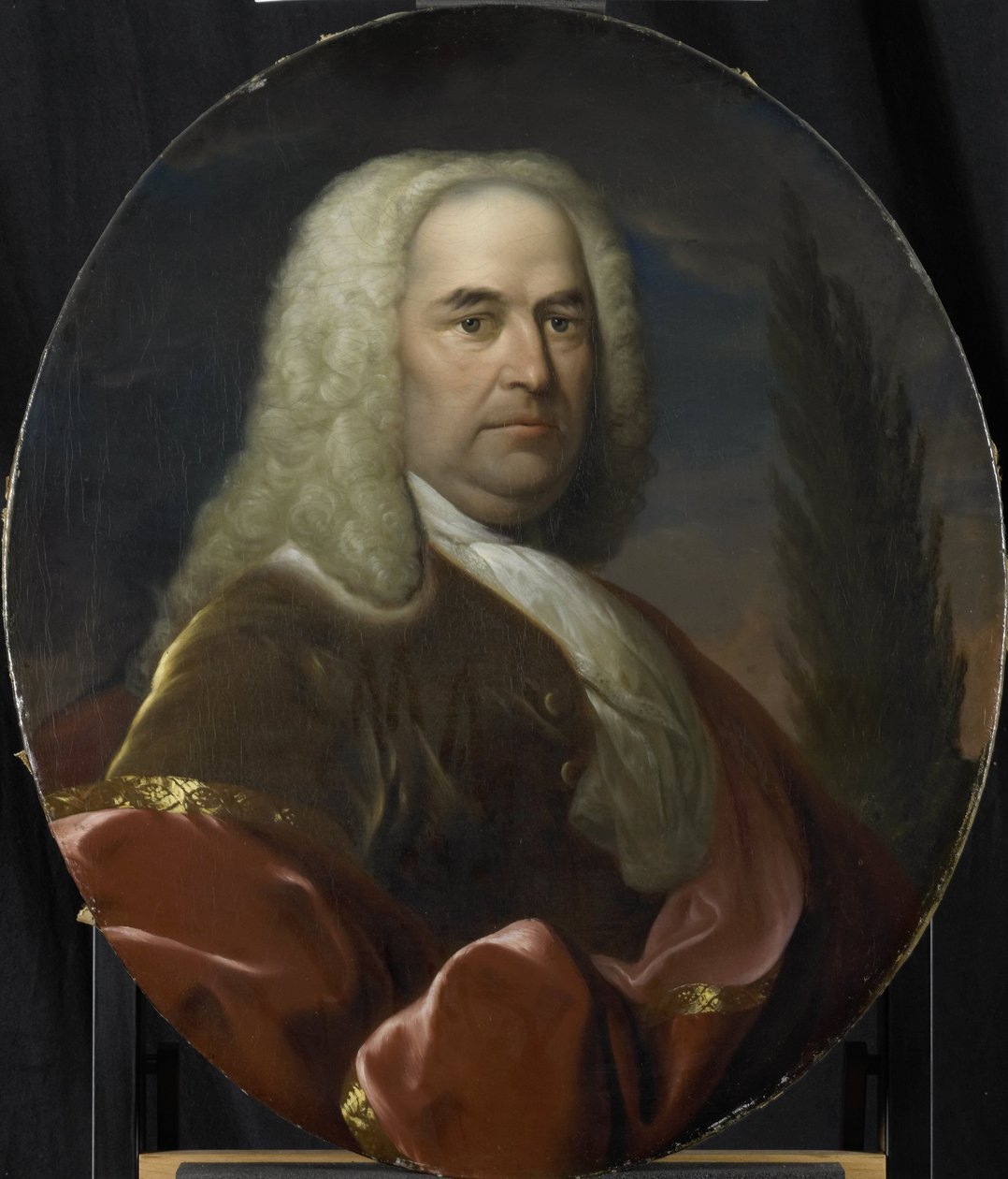 Portret Hugo du Bois, dyrektora Izby Rotterdamskiej Holenderskiej Kompanii Wschodnioindyjskiej, wybranego 1734 autorstwa Dionys van Nijmegen