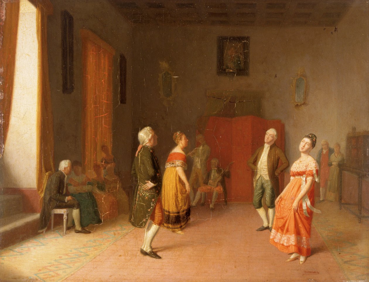 „Taniec”, ok. 1871 r. autorstwa Dioscoro Teofilo de la Puebla y