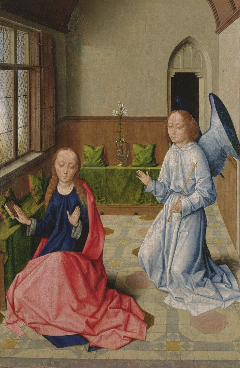 Zwiastowanie, ok. 1480 r. autorstwa Dirck Bouts