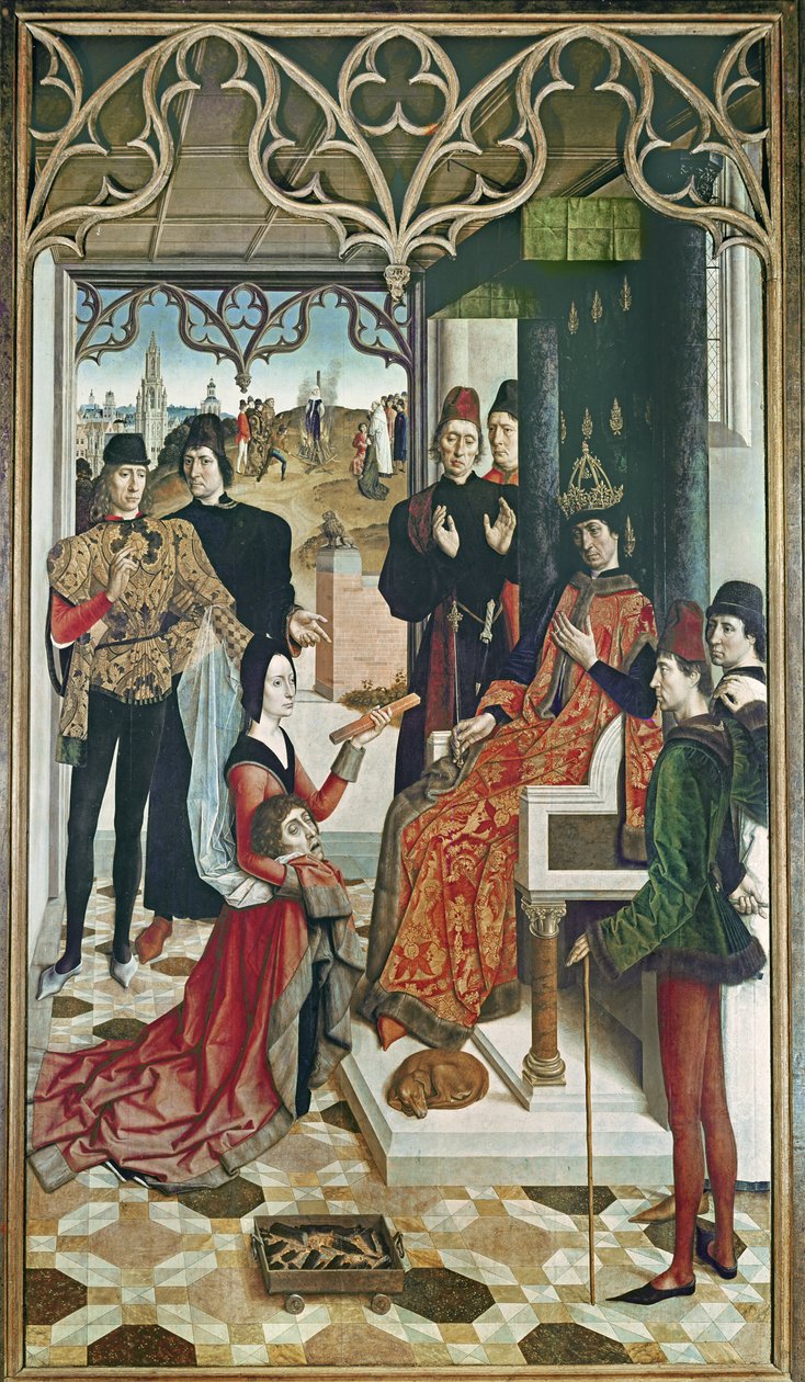 Sprawiedliwość cesarza Ottona: próba ognia, 1471-73 (patrz także 61050) autorstwa Dirck Bouts