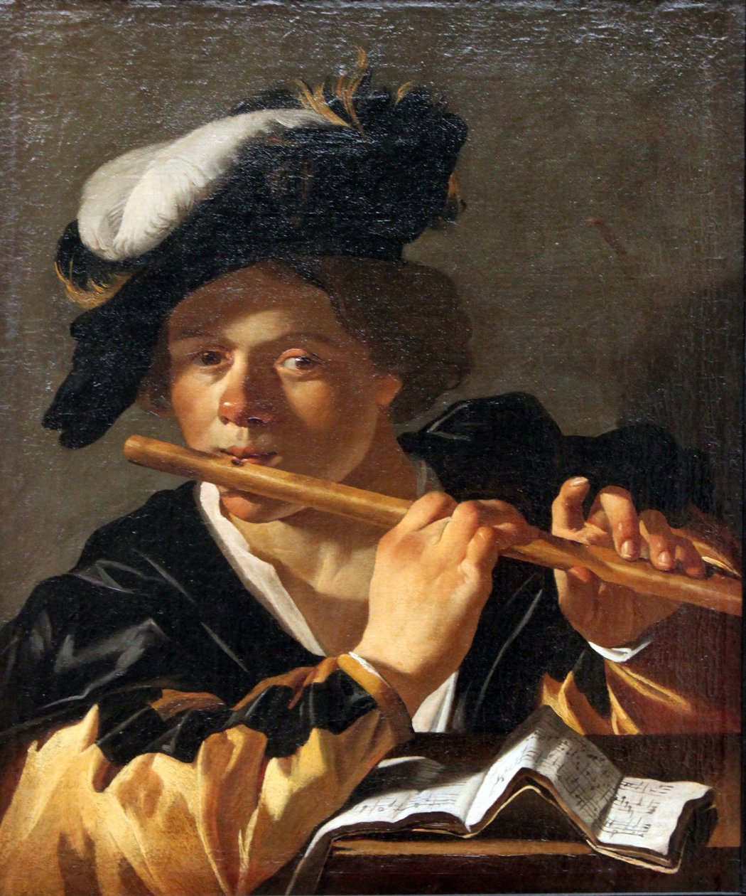 Flecista autorstwa Dirck van Baburen