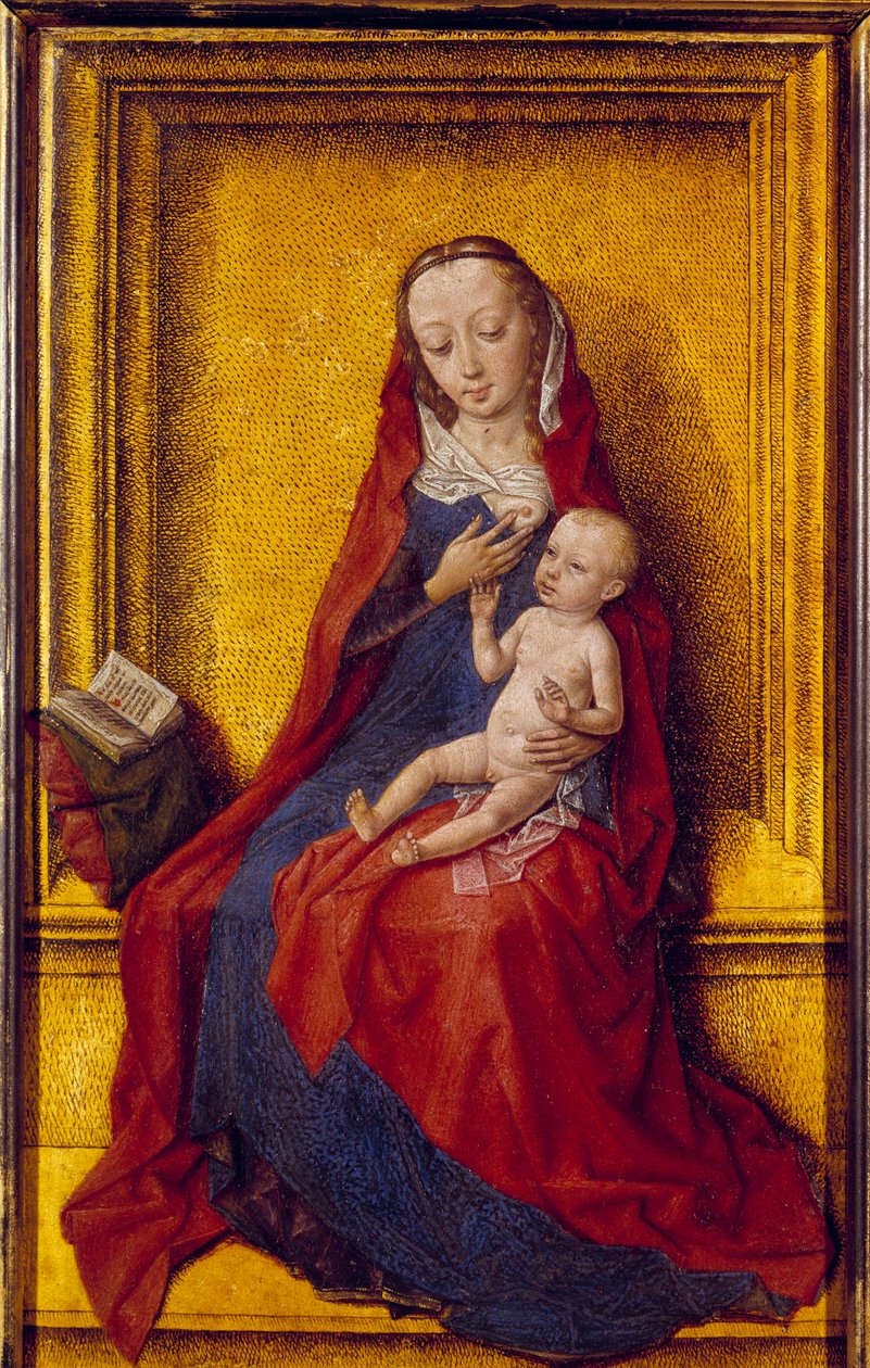 Matka Boża ma dziecko. Obraz deDirck (Dieric, Dirk) Buts the Old (Starszy) (1410-1475) autorstwa Dirck Bouts