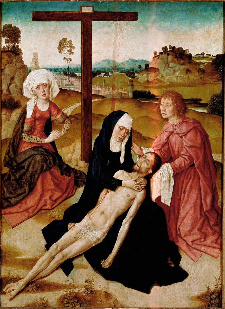 Deploration of Christ Malowanie na drewnie Dircka (Dieric, Dirk) Bouts the Old (Starszego) (1410-1475) autorstwa Dirck Bouts