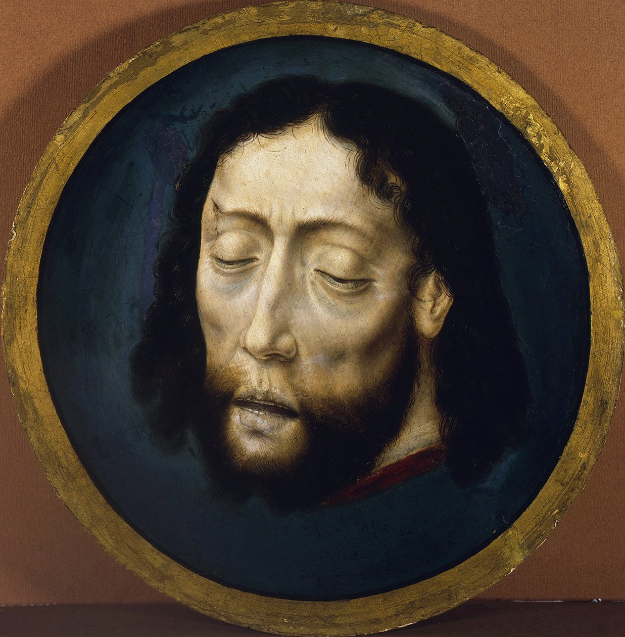 Głowa św. Jana Chrzciciela par Bouts, Dirk (1410/20-1475). Tempera na panelu, rozmiar : D 30,8 autorstwa Dirck Bouts