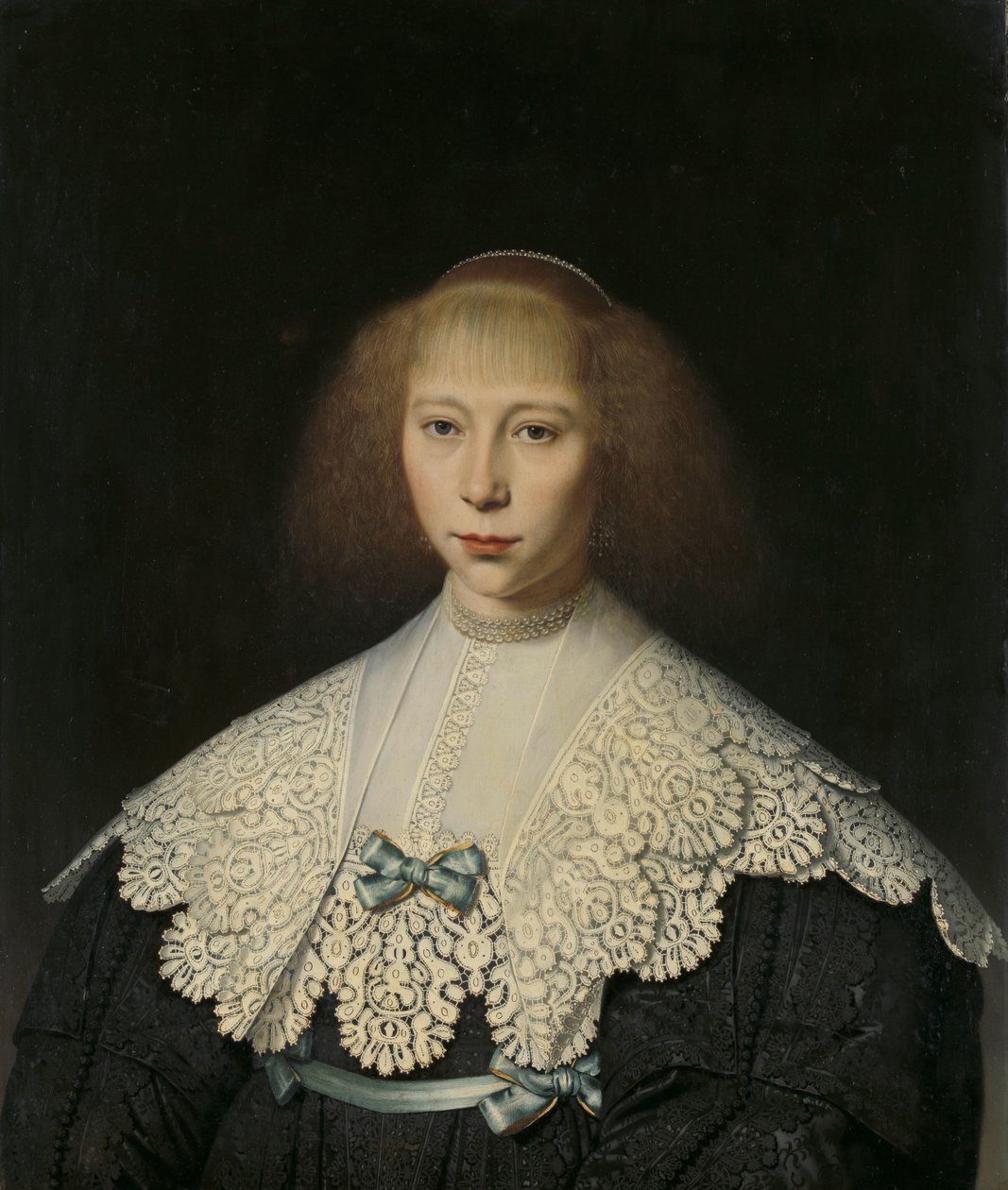 Agata Geelvinck (1617-38). Pierwsza żona Frederika Dircksza Alewijn autorstwa Dirck Dircksz. van Santvoort