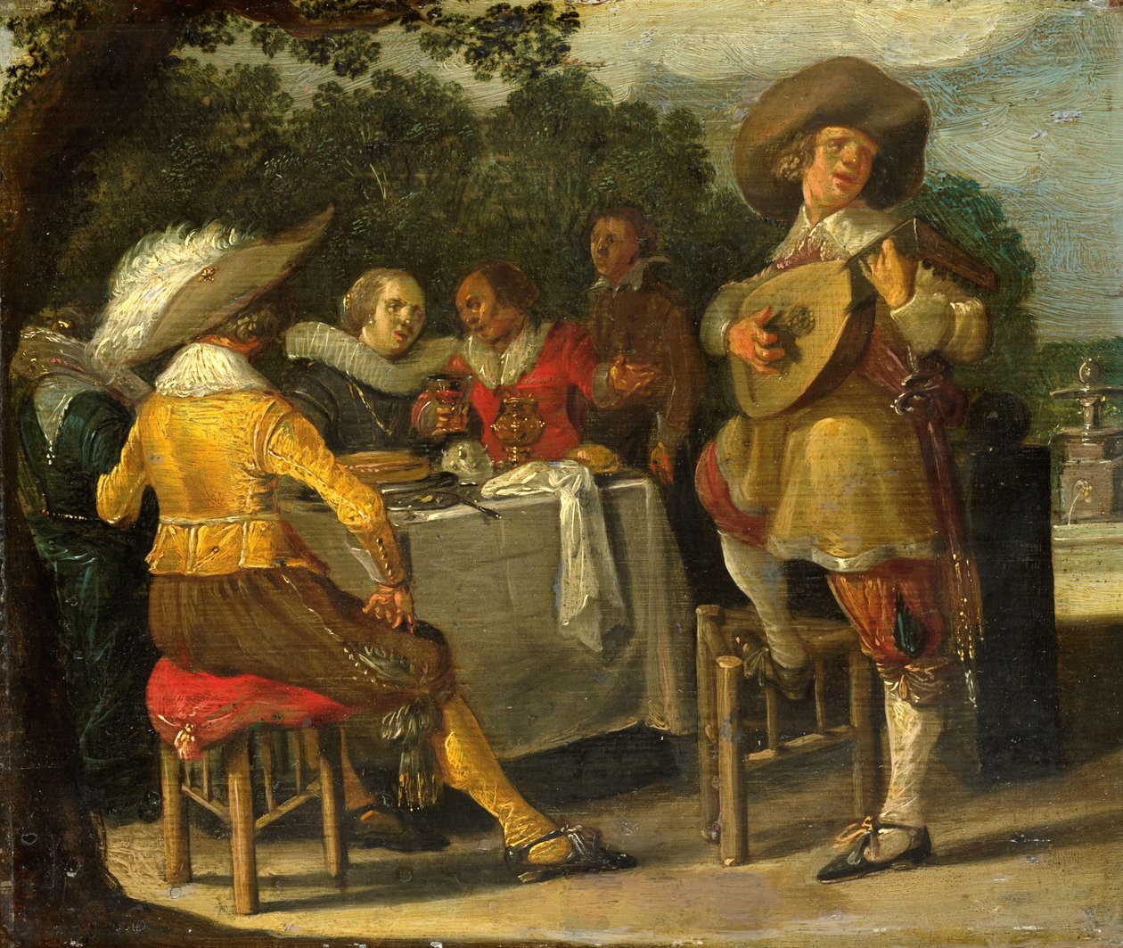 Impreza na świeżym powietrzu autorstwa Dirck Hals (attributed to)