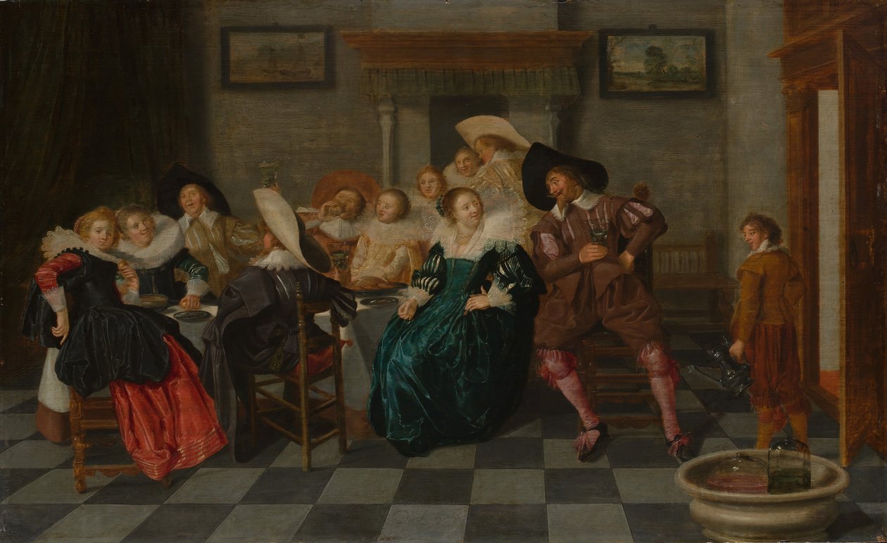 Bankiet, 1628. autorstwa Dirck Hals