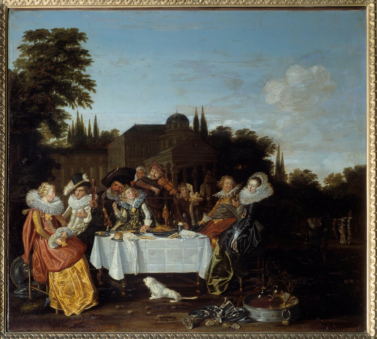 Święto wiejskie. Obraz Dirka Halsa (1591-1656) autorstwa Dirck Hals