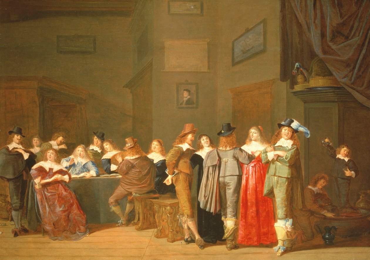 Scena zalotów autorstwa Dirck Hals