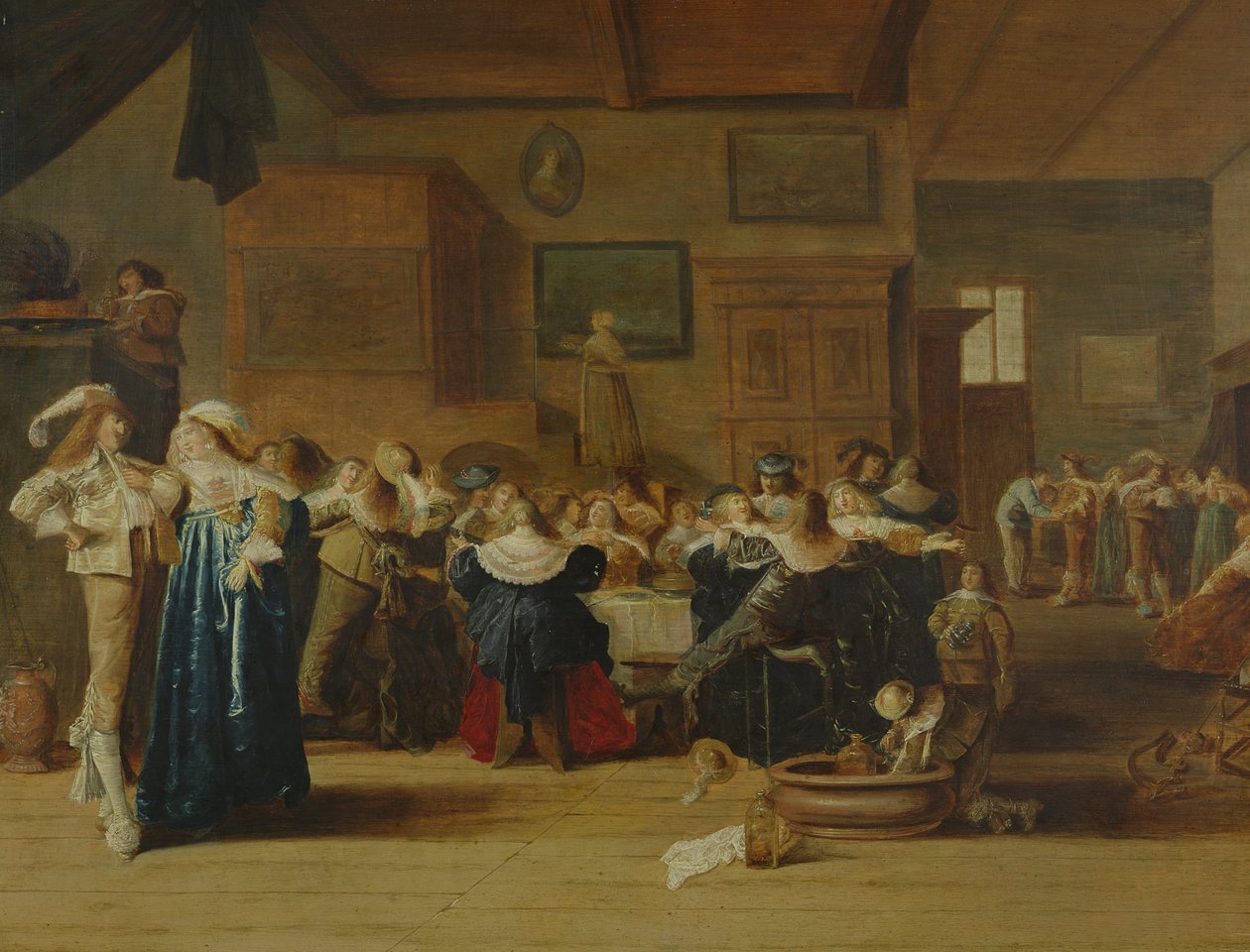 Spotkanie we wnętrzu autorstwa Dirck Hals