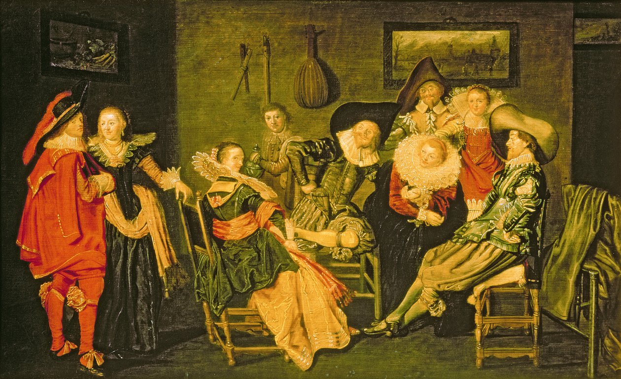 Wesoła Kompania (olej na płótnie) autorstwa Dirck Hals