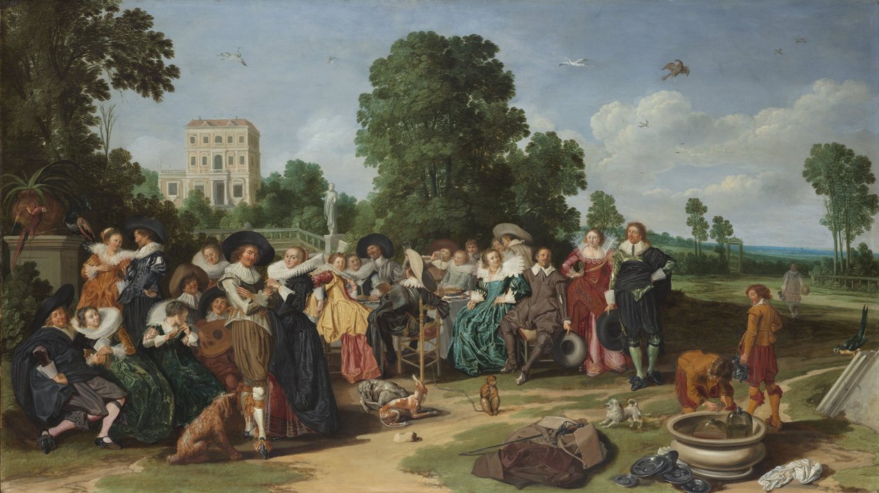Impreza wigilijna autorstwa Dirck Hals