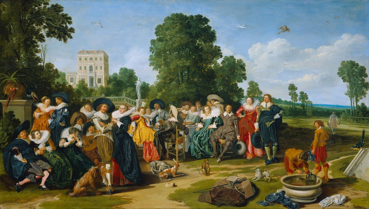 Fête champêtre autorstwa Dirck Hals