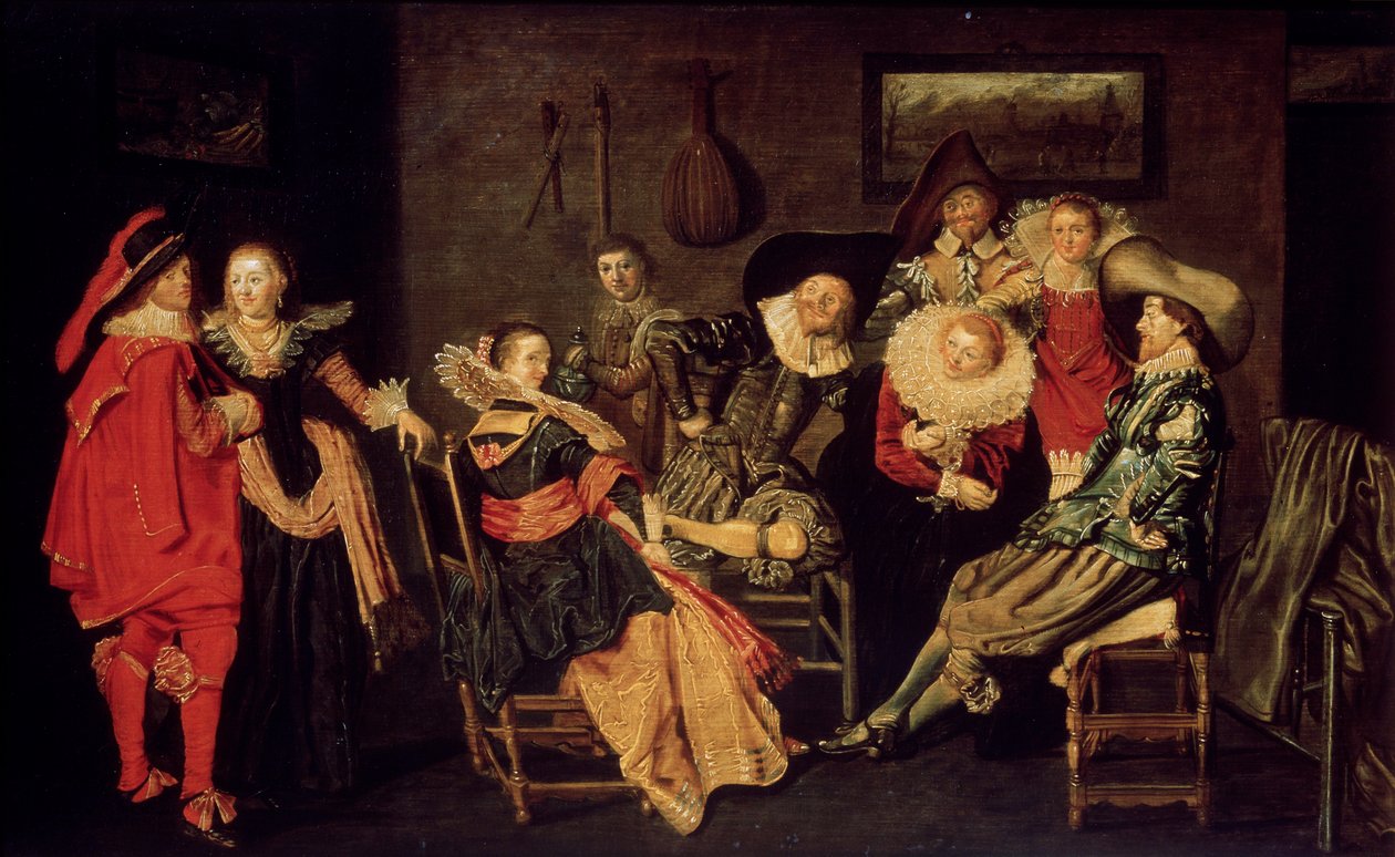 Wesoła Kompania, XVII wiek autorstwa Dirck Hals