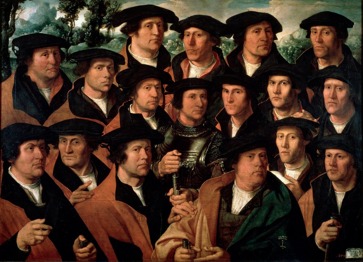 Portret grupowy amsterdamskiej korporacji strzeleckiej, 1532. autorstwa Dirck Jacobsz