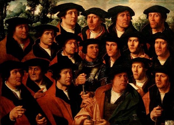 Portret grupowy strzelnicy z Amsterdamu autorstwa Dirck Jakobsz