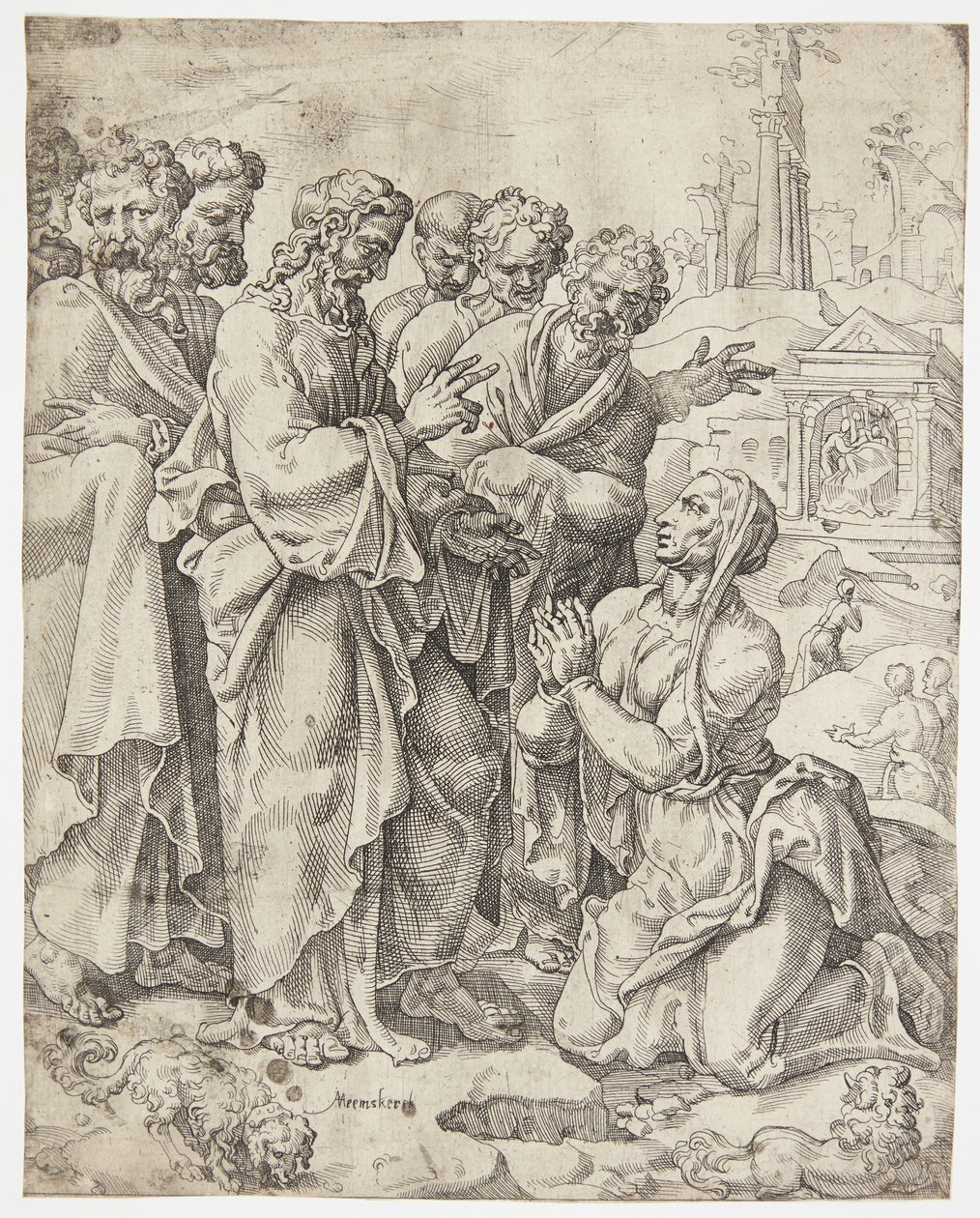 Chrystus i Samarytanka autorstwa Dirck Volckertsz. Coornhert