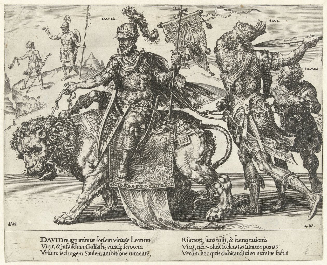 Triumf Dawida Triumf cierpliwości (tytuł serii) Patientiae Trivmphvs (tytuł serii) autorstwa Dirck Volckertsz. Coornhert