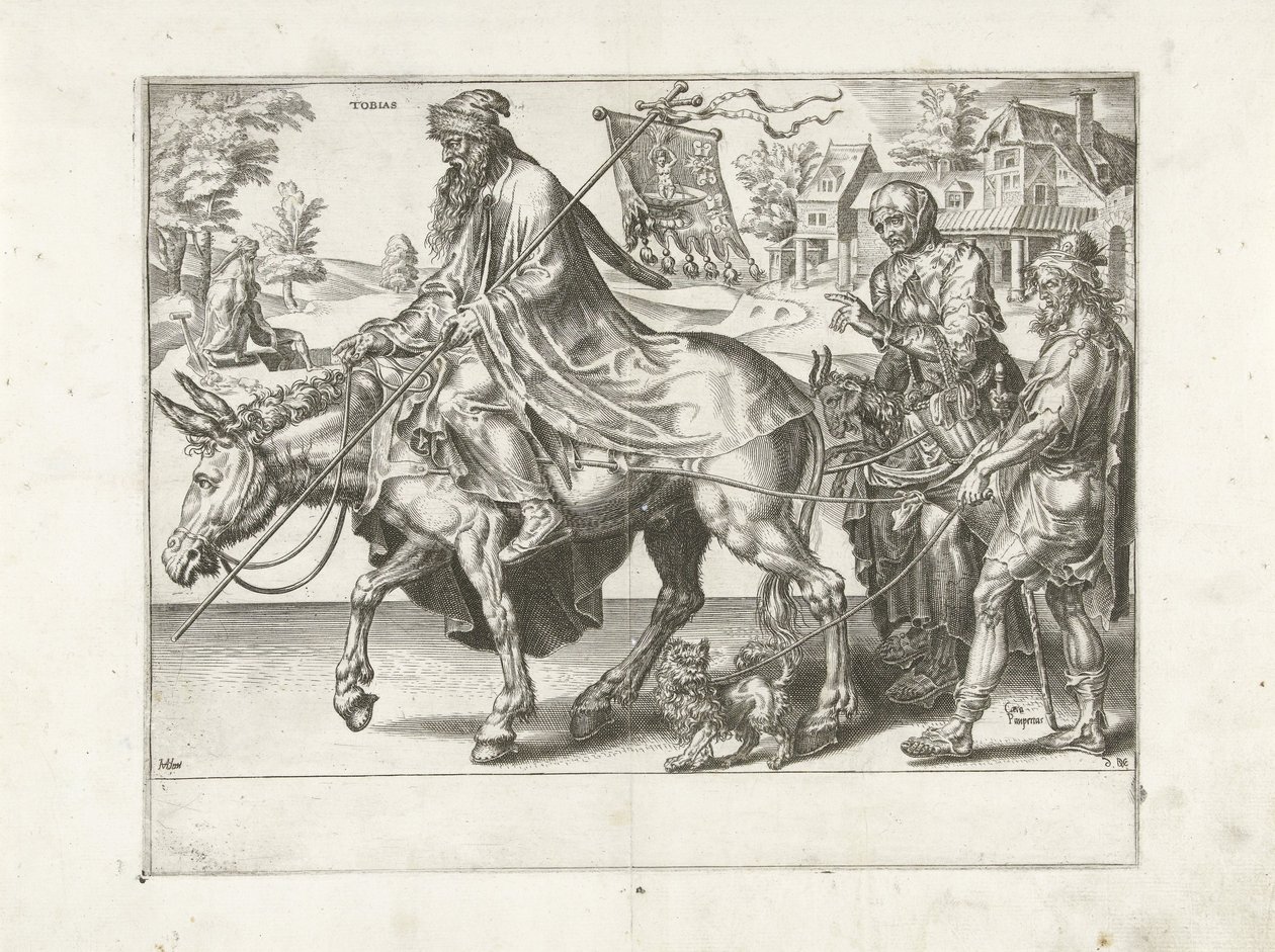 Triumf Tobiasza Triumf cierpliwości (tytuł serii) Patientiae Trivmphvs (tytuł serii) autorstwa Dirck Volckertsz. Coornhert