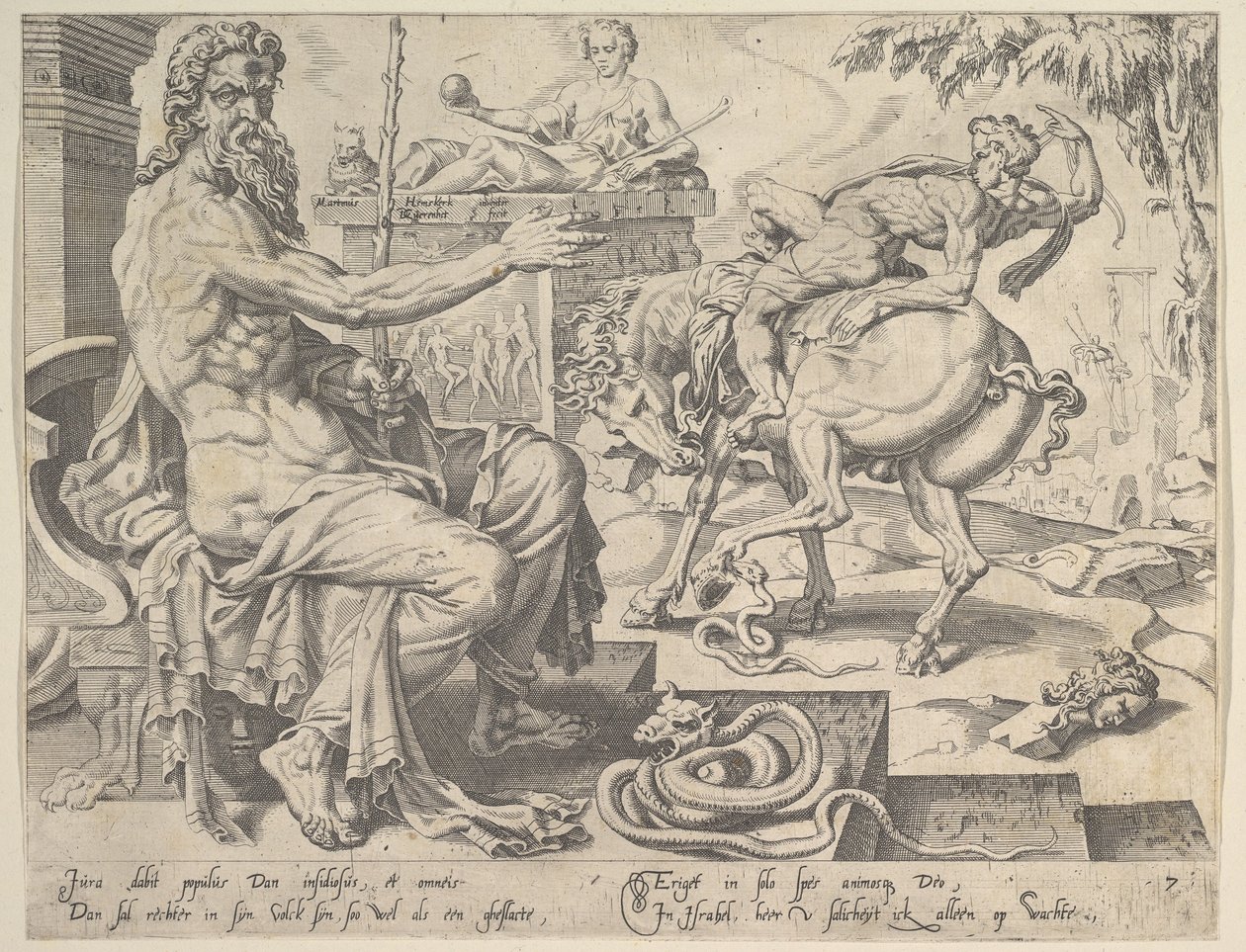 Dan, z serii Dwunastu Patriarchów, 1550. autorstwa Dirck Volkertsen Coornhert
