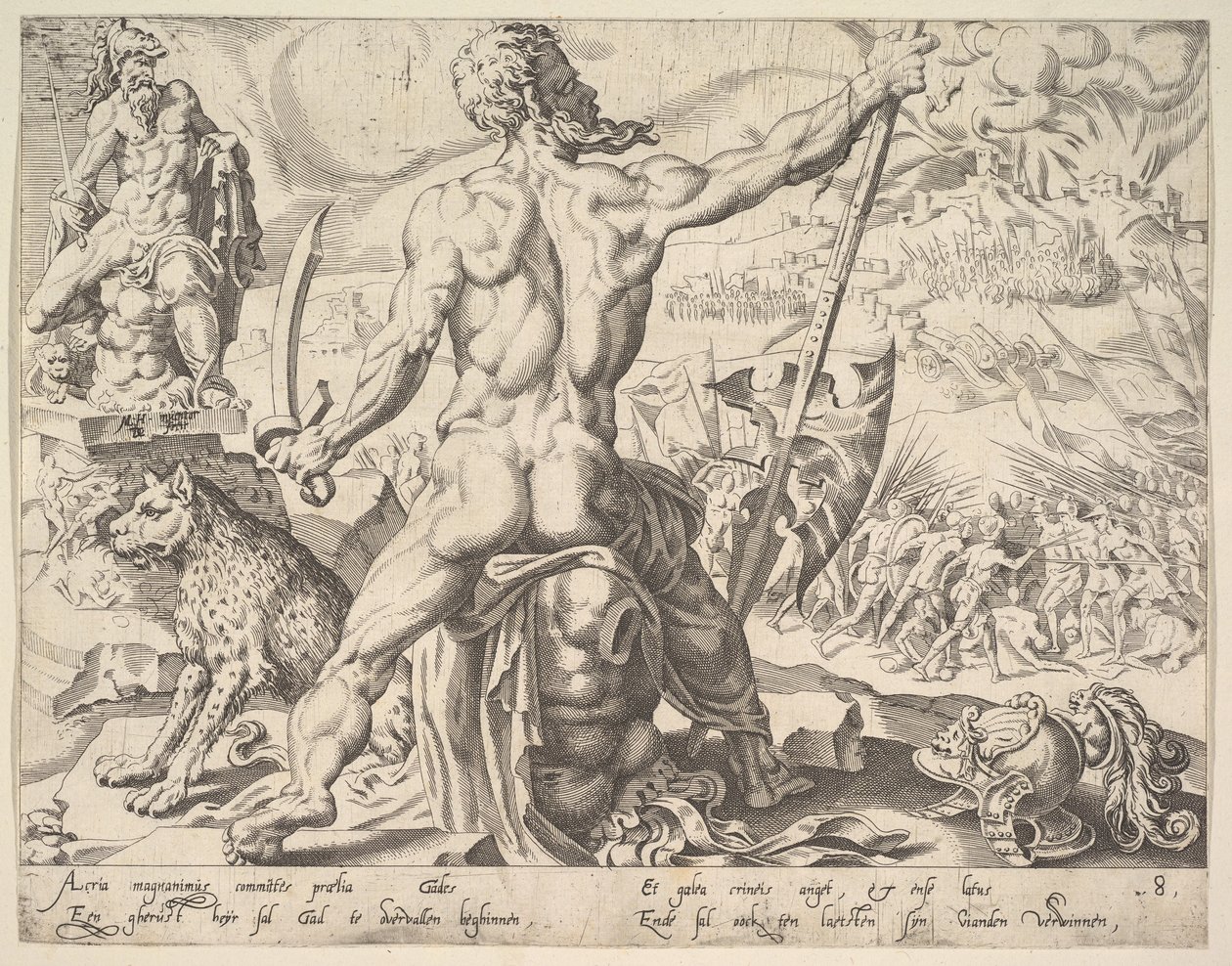 Gad, z serii Dwunastu Patriarchów, 1550. autorstwa Dirck Volkertsen Coornhert