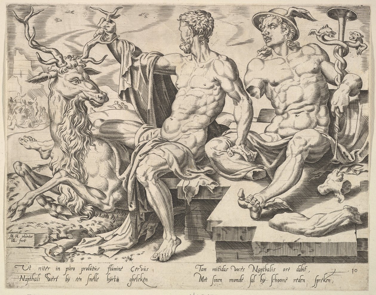 Naftali z serii Dwunastu patriarchów, 1550. autorstwa Dirck Volkertsen Coornhert