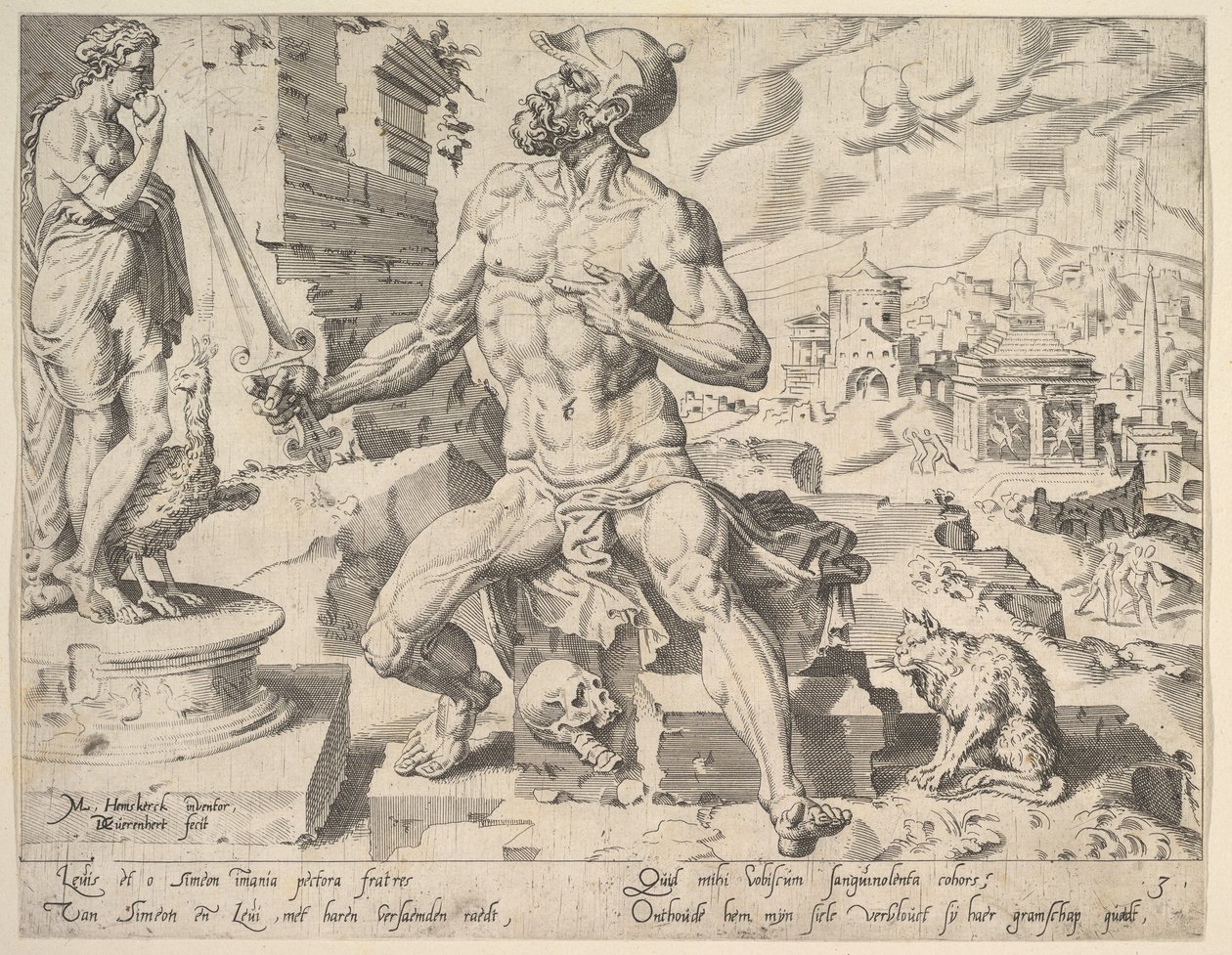 Symeon z serii Dwunastu patriarchów, 1550. autorstwa Dirck Volkertsen Coornhert