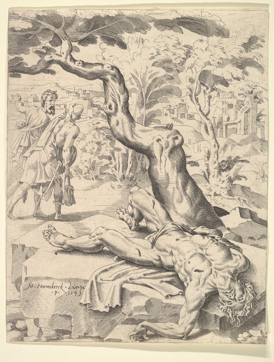 Przypowieść o dobrym Samarytaninie, 1549. autorstwa Dirck Volkertsen Coornhert