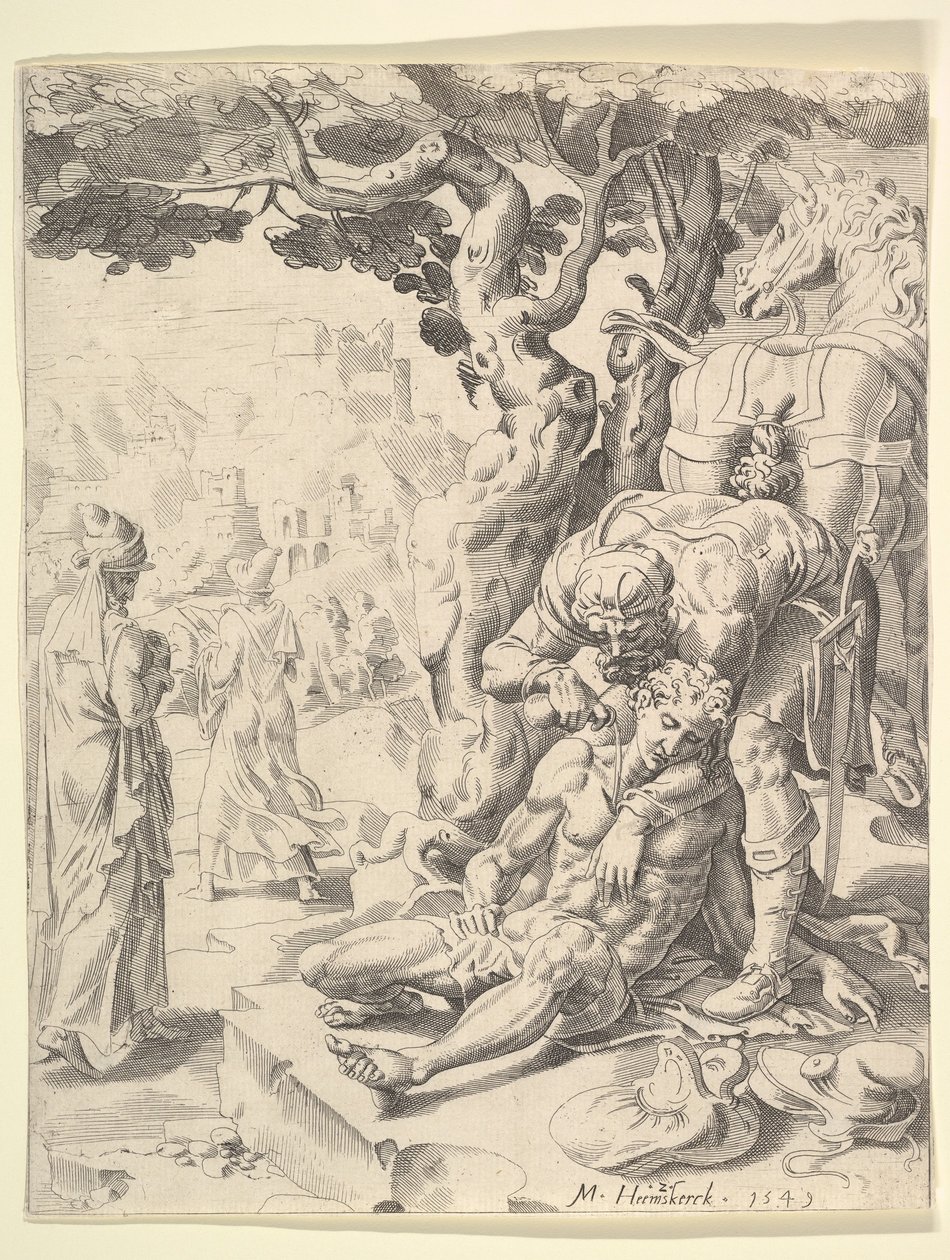 Przypowieść o dobrym Samarytaninie, 1549. autorstwa Dirck Volkertsen Coornhert
