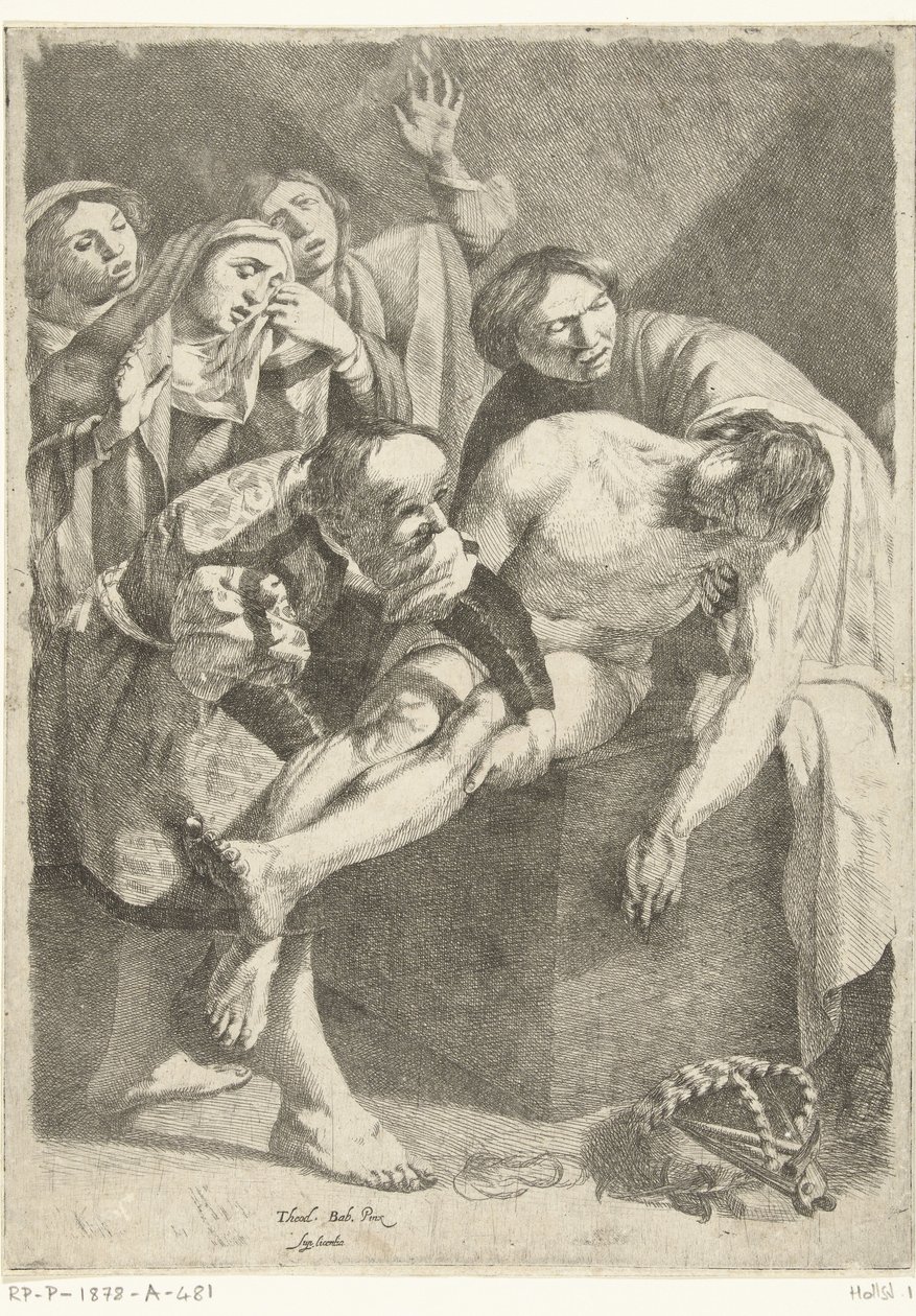 Złożenie do grobu Chrystusa autorstwa Dirck van Baburen (attributed to)
