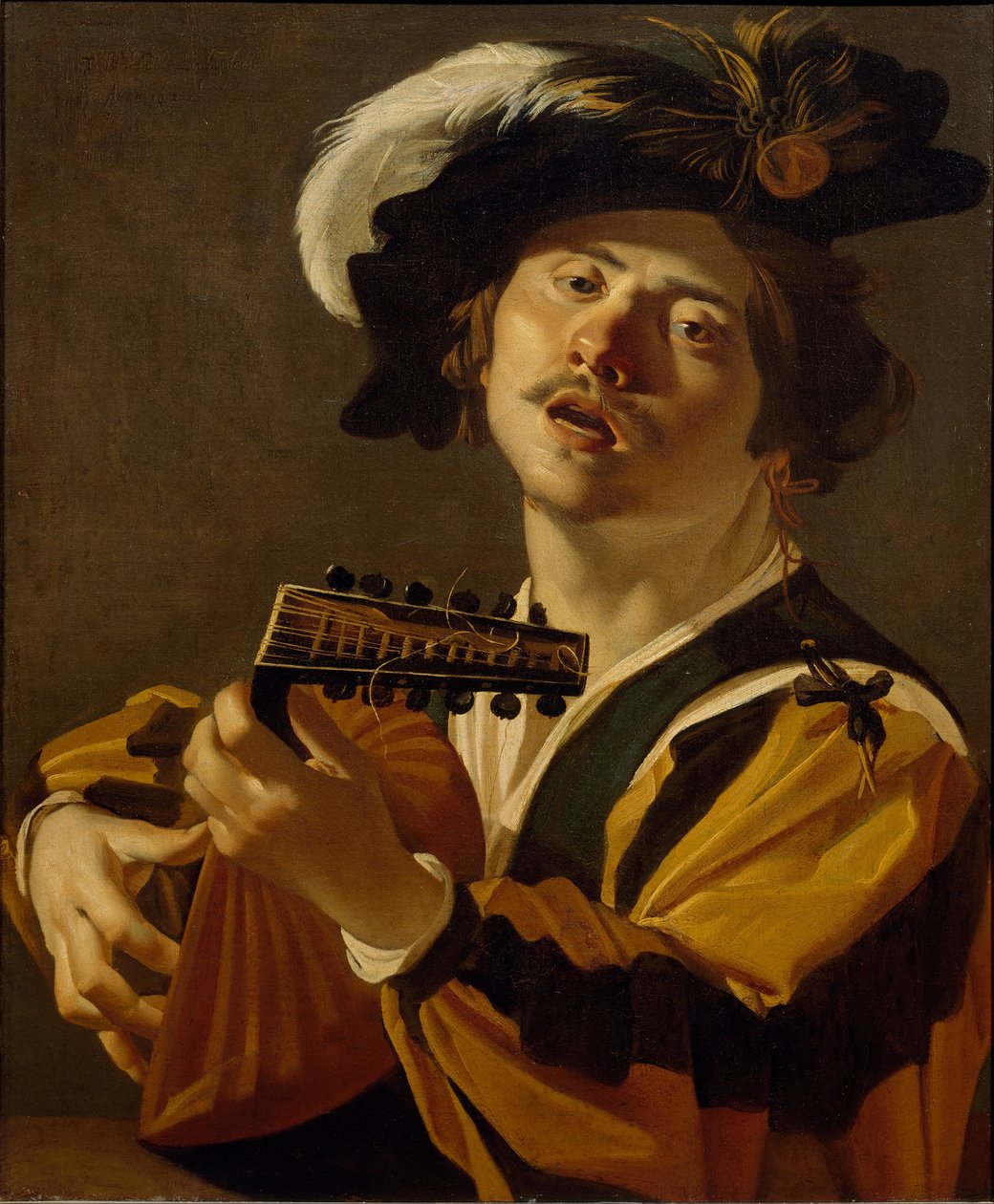 Lutnista autorstwa Dirck van Baburen