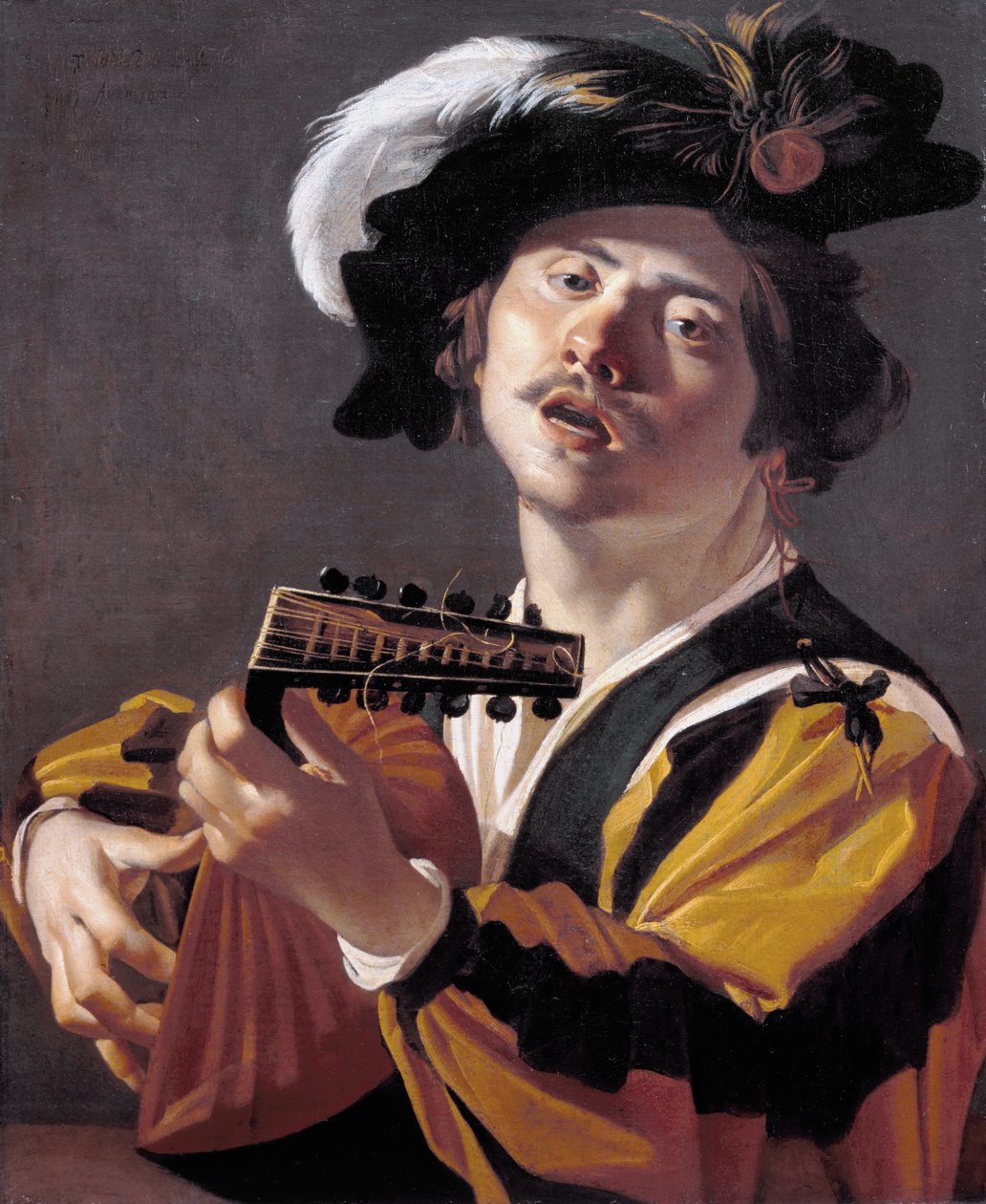 Lutnista autorstwa Dirck van Baburen