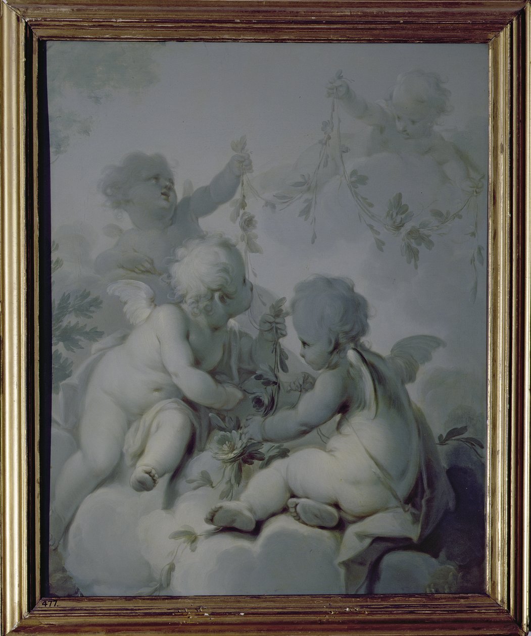 Trzy Kupidynki, ok. 1775 autorstwa Dirk van der Aa