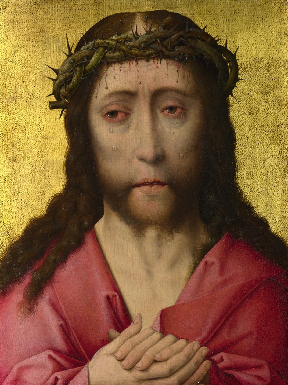 Chrystus ukoronowany cierniem, ok. 1470-1475 autorstwa Dirk Bouts