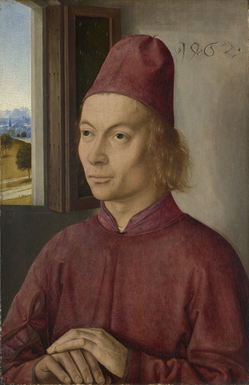 Portret mężczyzny Jan van Winckele, 1462 autorstwa Dirk Bouts
