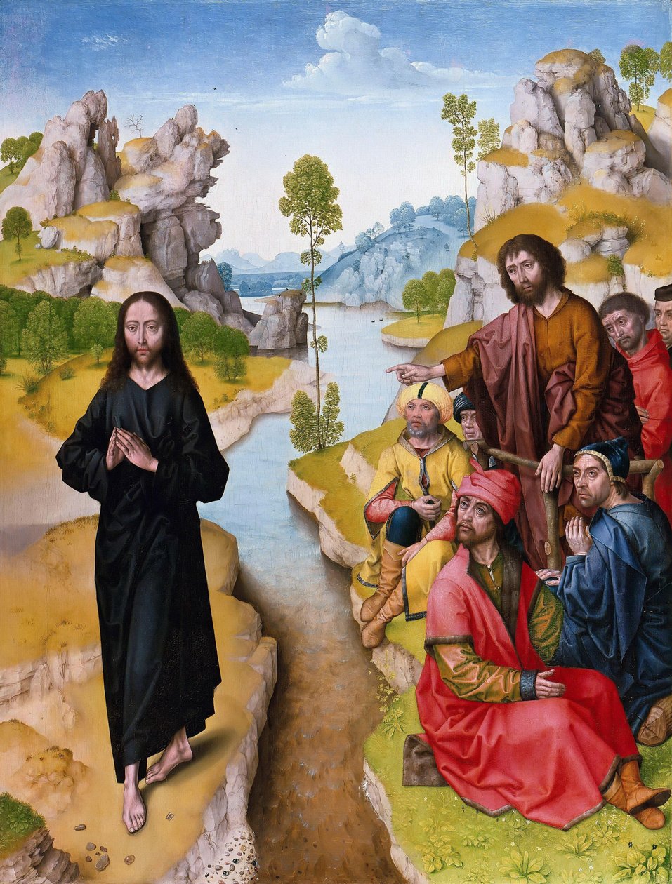 Głoszenie św. Jana Chrzciciela, XV w. autorstwa Dirk Bouts