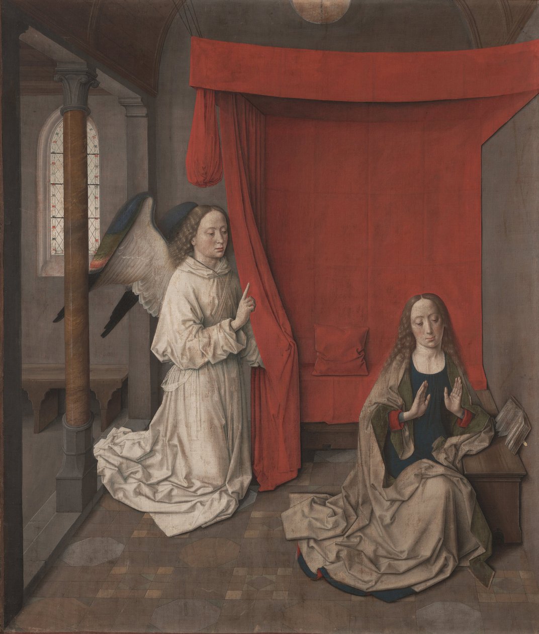 Zwiastowanie, ok. 1455 autorstwa Dirk Bouts