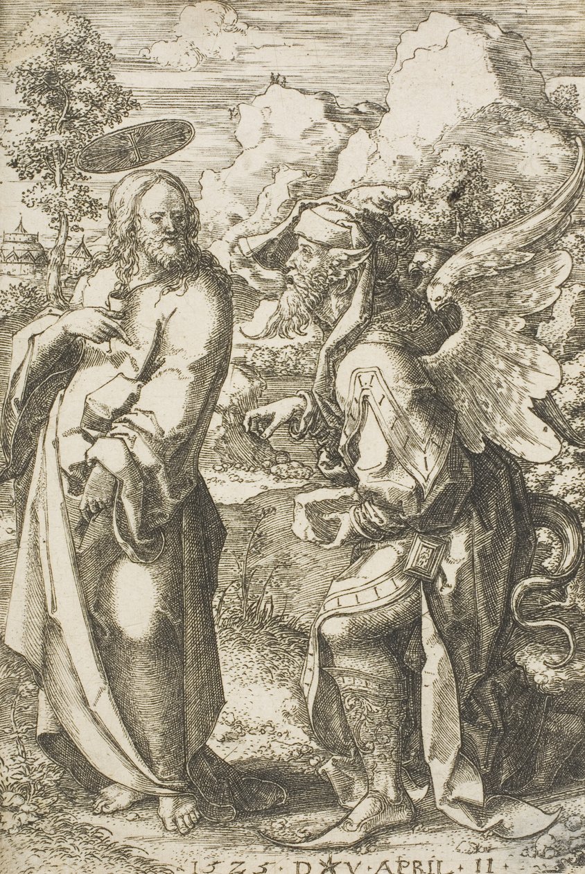 Chrystus kuszony przez diabła, 1525 autorstwa Dirk Jacobsz Vellert