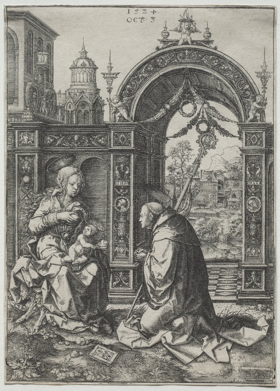 Wizja św. Bernarda autorstwa Dirk Jacobsz Vellert