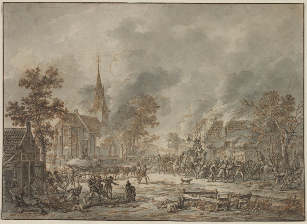 Żołnierze plądrujący, 1794. autorstwa Dirk Langendyk