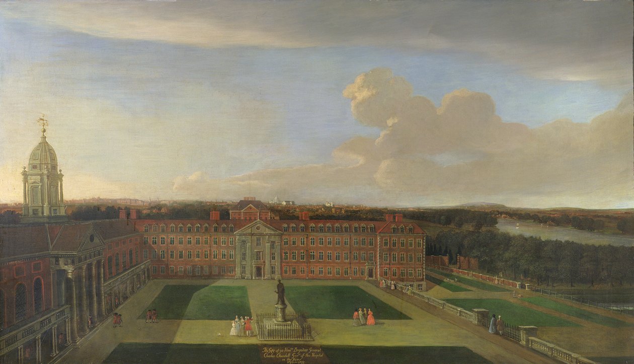 Szpital Królewski, Chelsea, 1717 autorstwa Dirk Maes