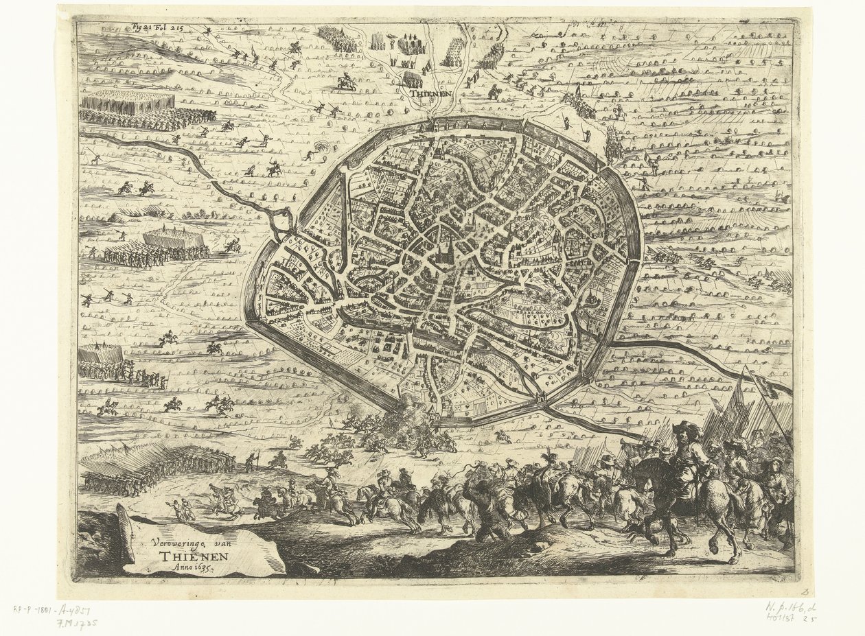 Podbój Tienen, 1635 Podbój Thienen Anno 1635 (tytuł na obiekcie) autorstwa Dirk Stoop